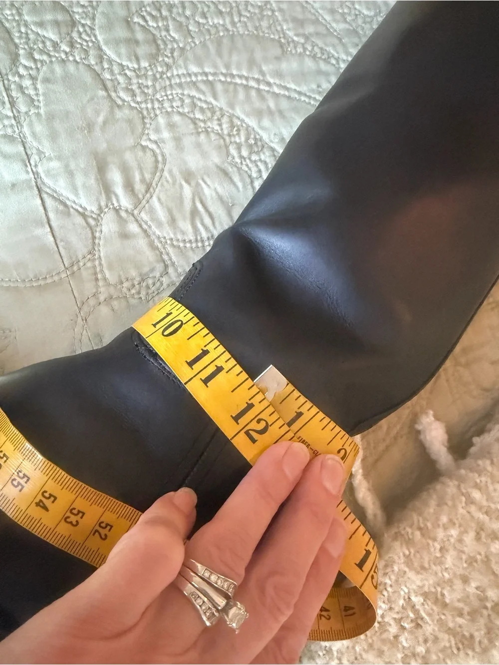 Dehner Custom Made Black Leather Knee High Riding Boots Omaha USA Equestrian 6.5